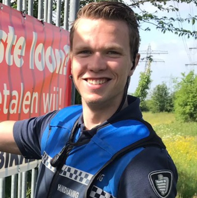 Portretfoto van handhaver Daan Kamman